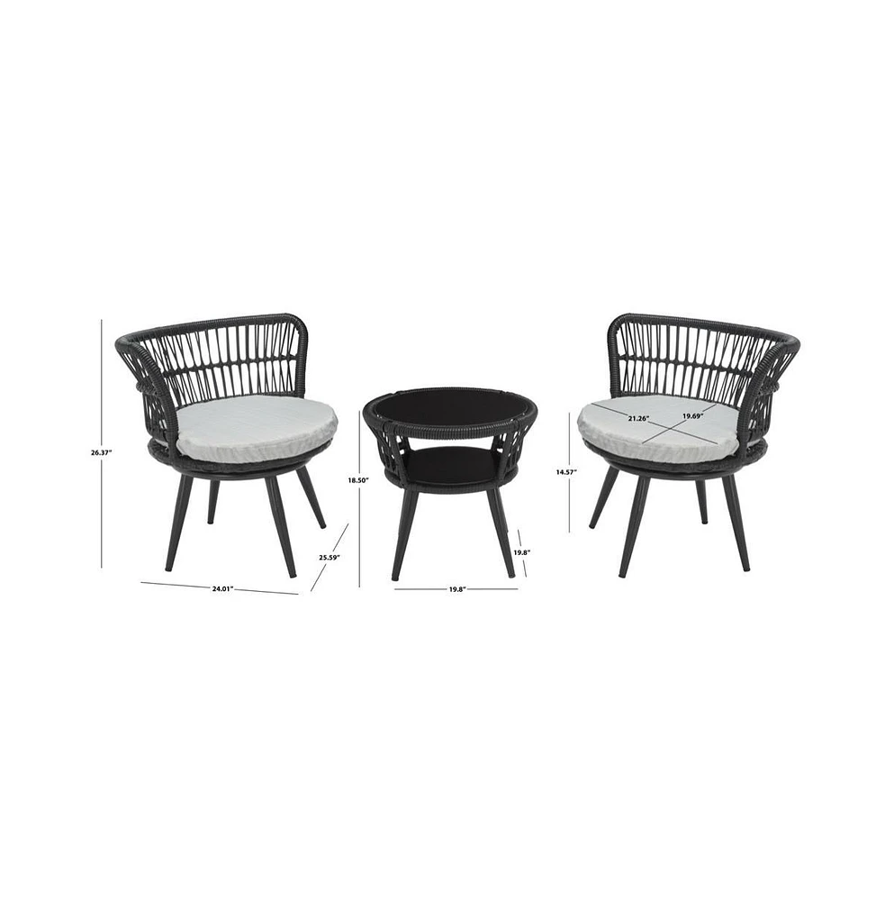 Kyomi 3PC Lounge Set