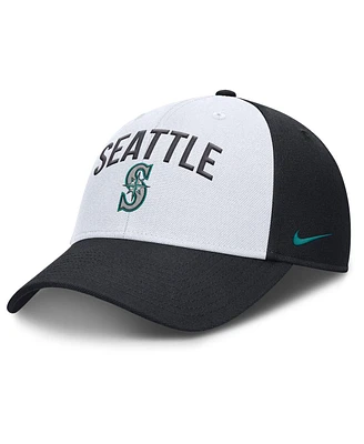 Nike Men's White/Navy Seattle Mariners Club Performance Adjustable Hat