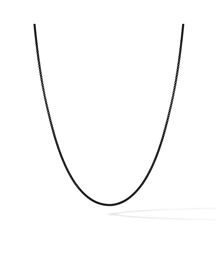Vincero Men's Box Chain Necklace 2mm Sterling Silver Bonded with 14K Gold and Parrot Clasp