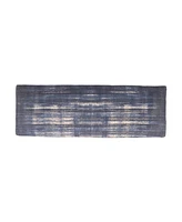 Abstract Design Upholstered Bench with Legs for Living Room or Entryway