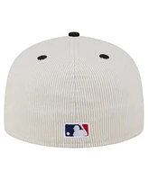 New Era Men's Cream/Black San Francisco Giants Two-Tone Corduroy 59FIFTY Fitted Hat