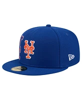 New Era Men's Royal York Mets Yarn Stitch 59FIFTY Fitted Hat