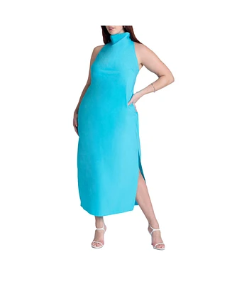 Eloquii Women's High Neck Dress