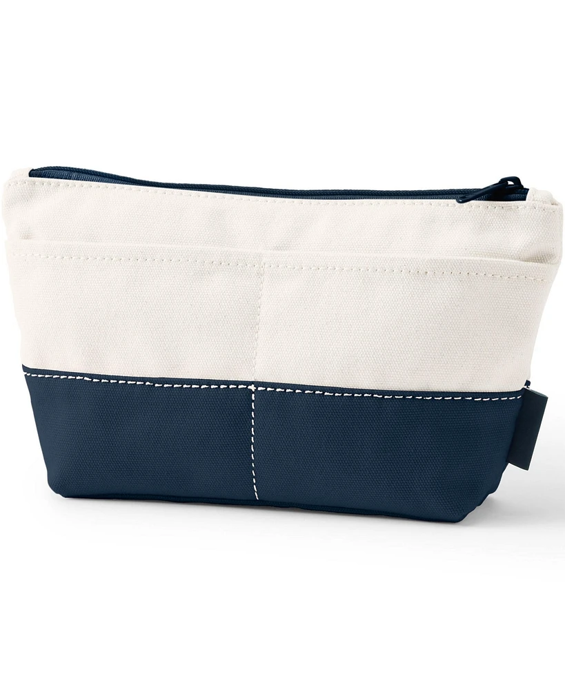 Lands' End Zipper Canvas Pouch