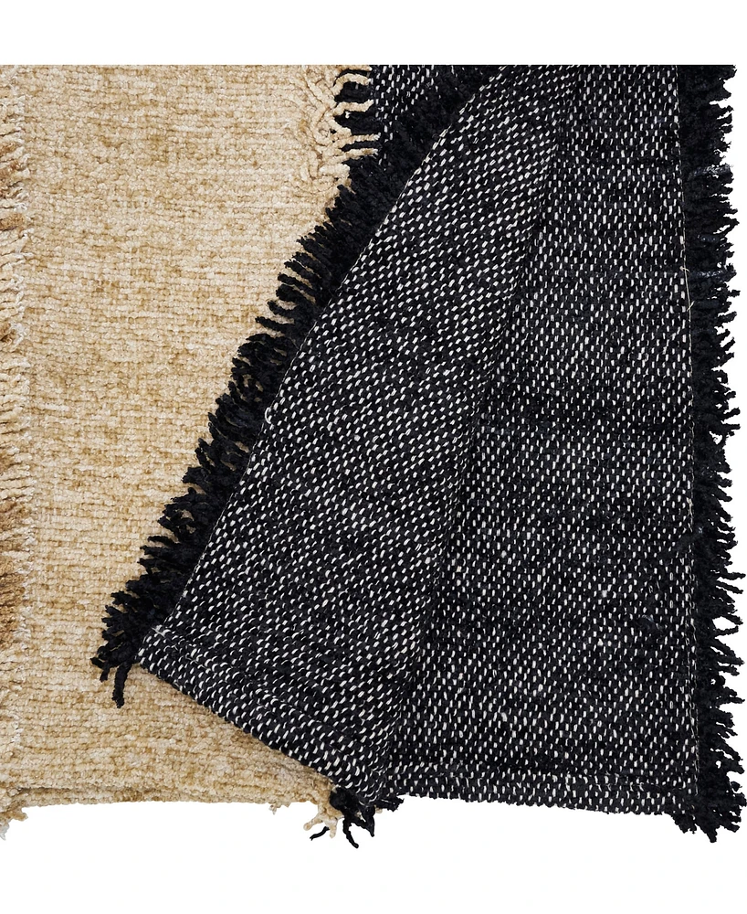 Saro Lifestyle Color Cascade Fringed Table Runner