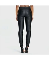 Freddy Women's Skinny Faux Leather High Waisted Jeans