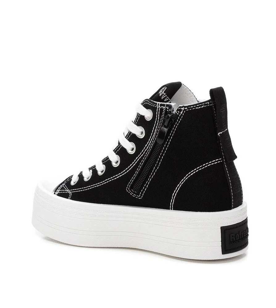 Women's High Top Canvas Sneakers Refresh By Xti
