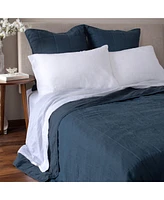 French Linen Quilted Sham - Euro