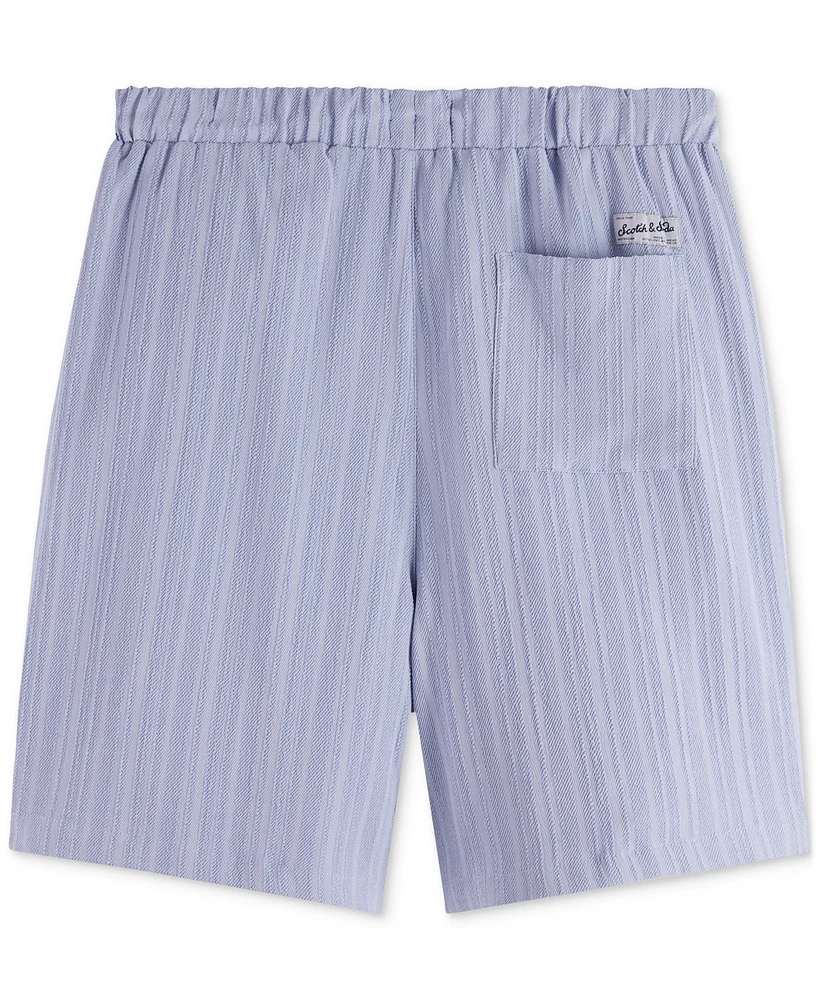 Scotch & Soda Men's Tonal Stripe Drawstring Shorts