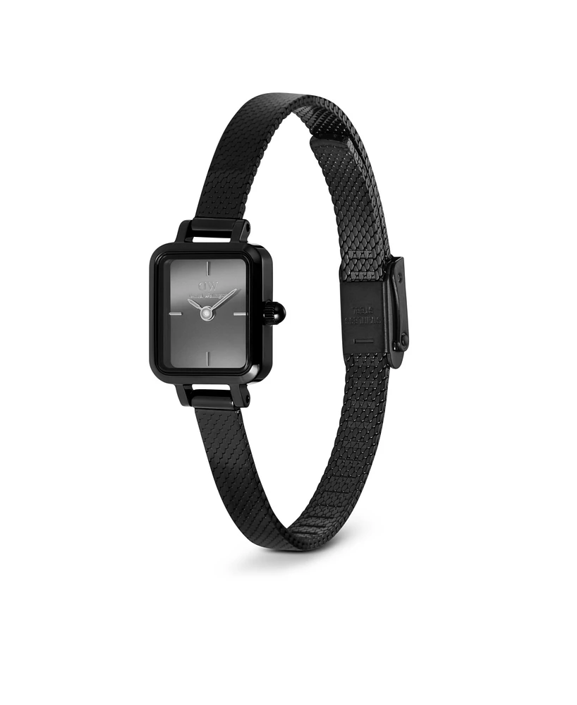 Daniel Wellington Women's Analog Black Stainless-Steel Watch, 16mm