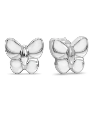 Devata Butterfly Stud Earrings in Sterling Silver