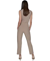 Karl Lagerfeld Paris Women's Seam-Detail Ankle Pants
