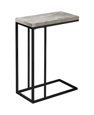 Compact Mdf and Metal End Table for Living Room or Bedroom