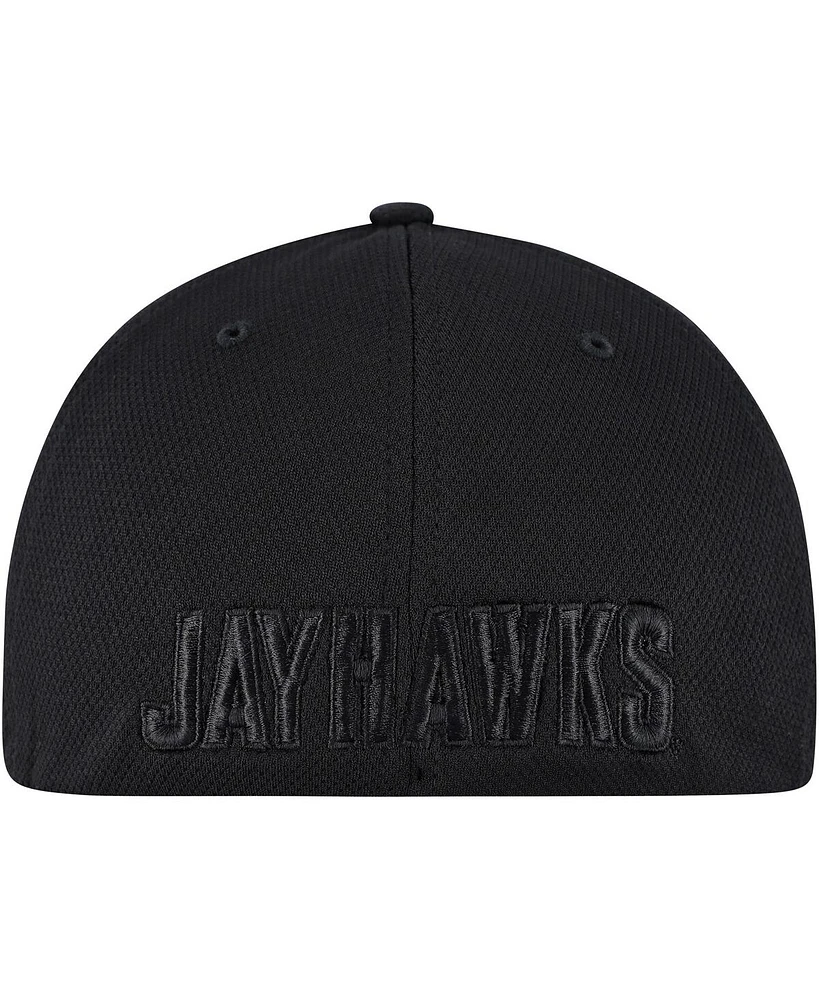Top of the World Men's Black Kansas Jayhawks Reflex Performance Flex Hat