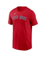 Nike Men's Alex Bregman Red Boston Sox Fuse Name Number T-Shirt