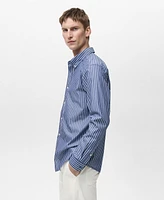 Mango Men's Cotton Slim-Fit Shirt
