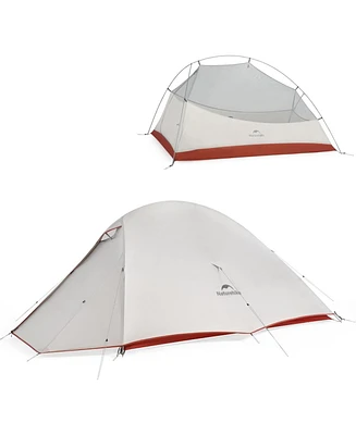 Naturehike 2 Person Tent Lightweight Backpacking with Footprint - Free Standing Ultralight Camping Hiking Backpack Tents