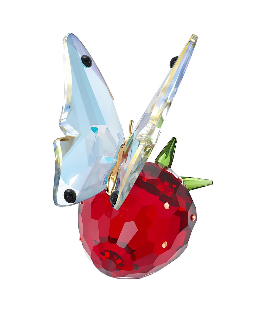 Swarovski Idyllia Butterfly and Strawberry Figurine
