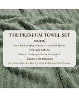 Linery & Co. Luxury 100% Combed Cotton 6-Piece Bath Towel Set