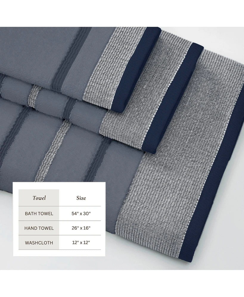Linery & Co. Luxurious Cotton Decorative 6-Piece Bath Towel Set