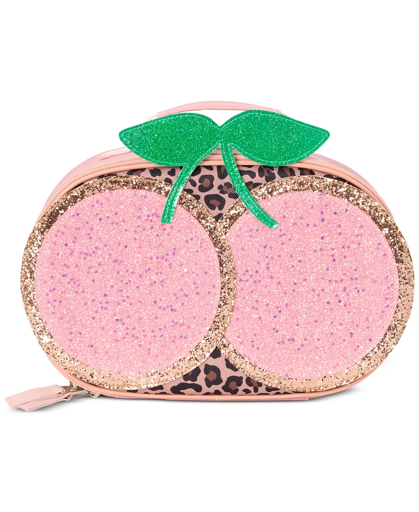 InMocean Big Girls Cheetah and Patch Backpack, Keychain & Lunch Bag Set