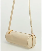 Women's Leather Barrel Bag