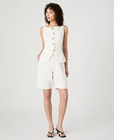 French Connection Women's Birdie High-Rise Bermuda Shorts