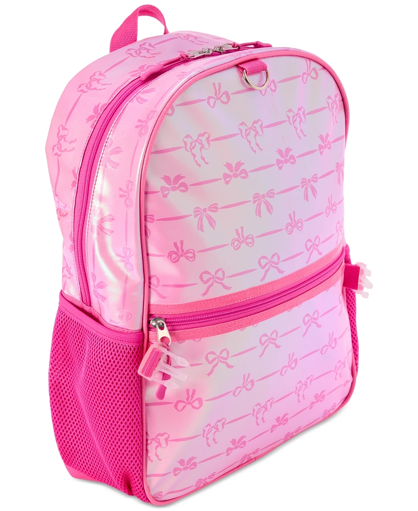 InMocean Big Girls Bow Backpack, Lunch Bag & Headphone Set