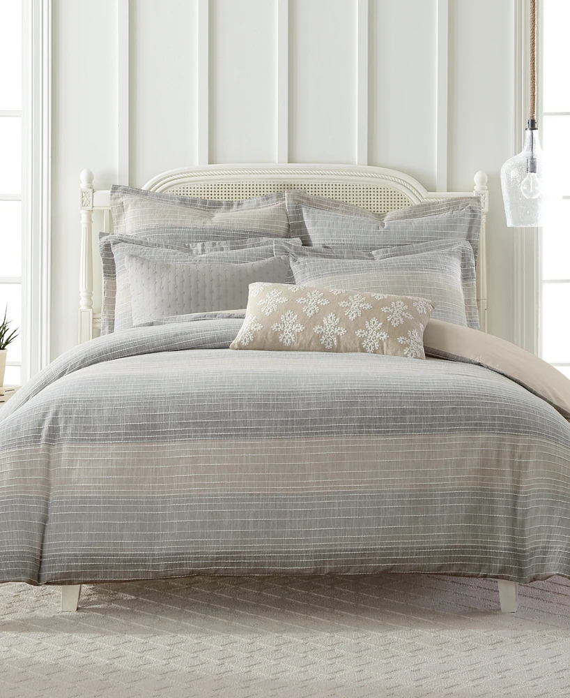 Levtex Sand Stripes Textured 3-Pc. Comforter Set, King/California King