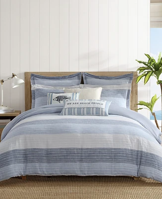 Levtex Sand Stripes Textured 3-Pc. Comforter Set, King/California King