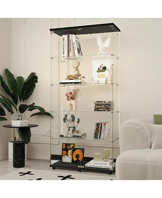 Tempered Glass Cabinet w/ Led