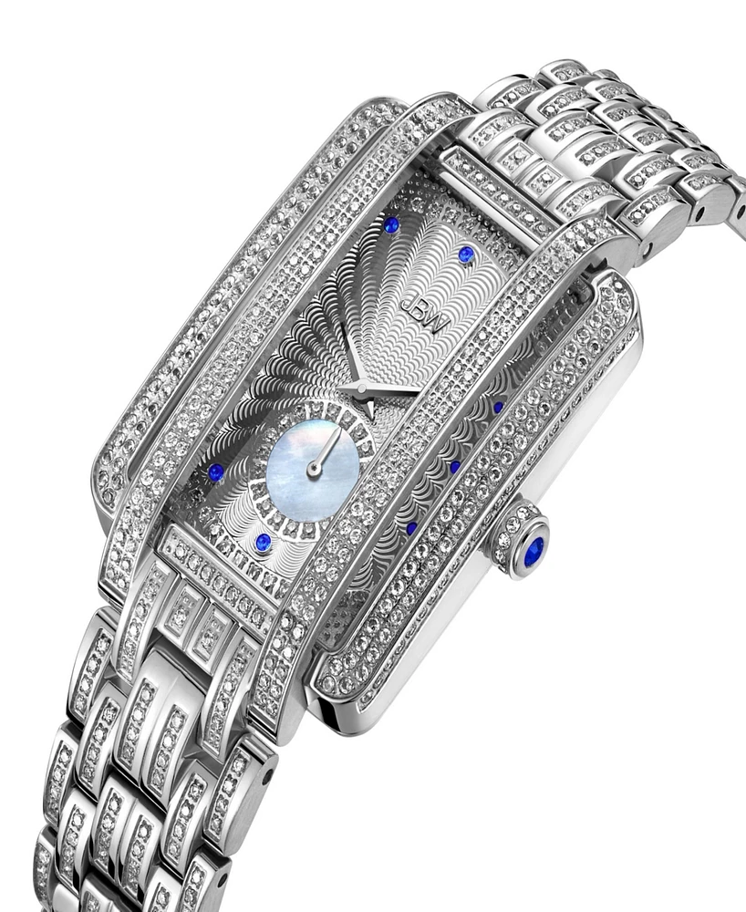 Jbw Women's Mink Platinum Series Diamond Stainless Steel Watch, 28mm