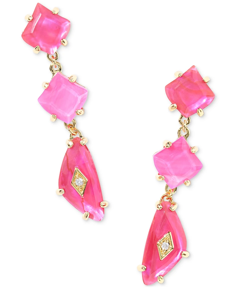 Kendra Scott Mixed Stone Linear Drop Earrings