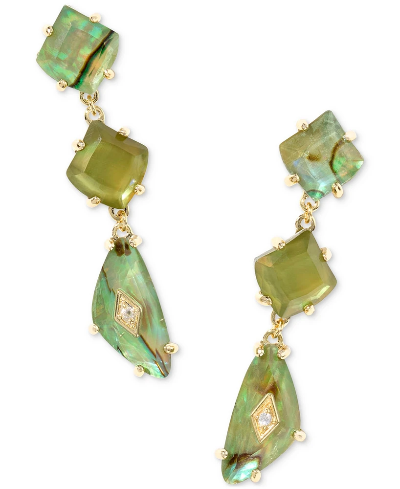 Kendra Scott Mixed Stone Linear Drop Earrings