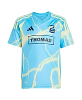 Adidas Big Boys and Girls Quinn Sullivan Blue Philadelphia Union 2025 The Voltage Kit Replica Player Jersey