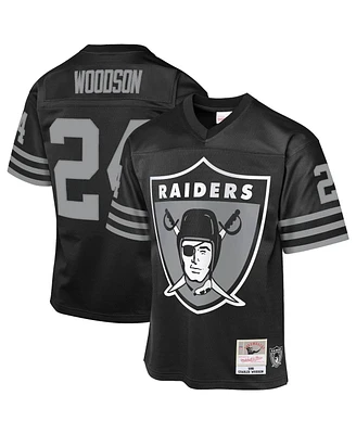 Mitchell & Ness Big Boys and Girls Charles Woodson Black Las Vegas Raiders 1998 Throwback Fashion Jersey