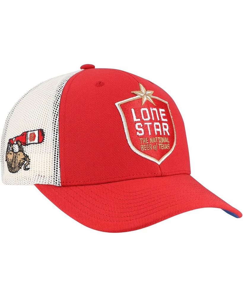 Lids Men's Red Lone Star Adjustable Trucker Hat