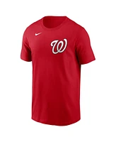 Nike Men's Dylan Crews Red Washington Nationals Fuse Name Number T-Shirt