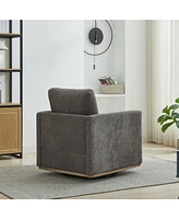 30.7" Swivel Accent Chair - Charcoal