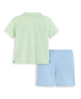Scotch & Soda Big Boys 2-Piece Baby French Terry T-Shirt and Shorts Set