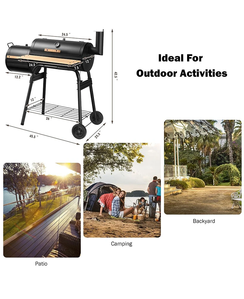 Outdoor Bbq Grill Barbecue Pit Patio Cooker