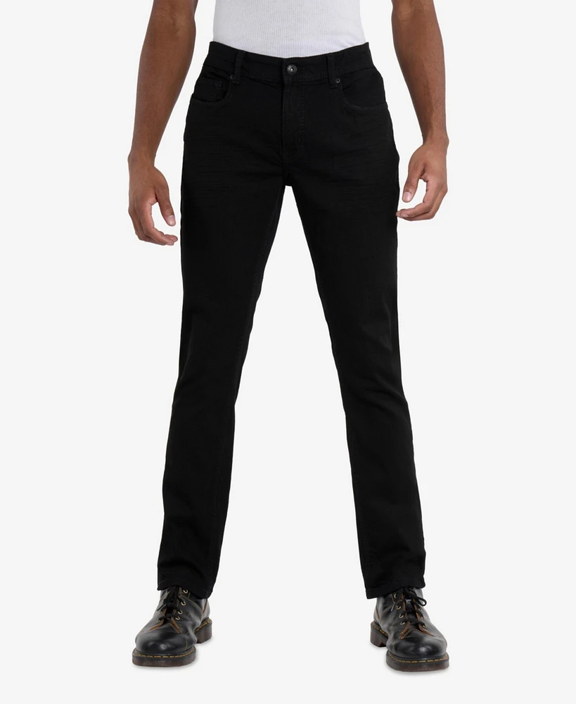 Cultura Men's Modern Fit Saddle Stitch Jeans