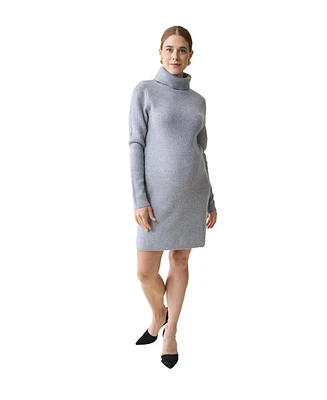 Ingrid + Isabel Maternity Turtle Neck Sweater Dress