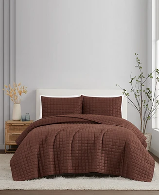 Brookyln Loom Flax Linen 3-Pc. Quilt Set