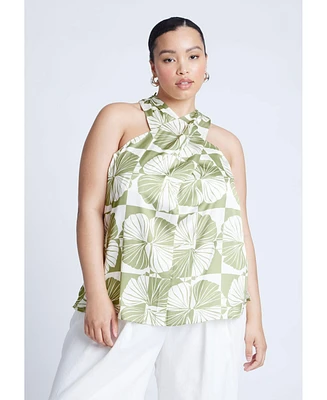 Eloquii Women's Halter Neck Top