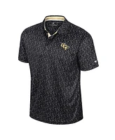 Colosseum Men's Black Ucf Knights Sublimated Golf Polo Shirt