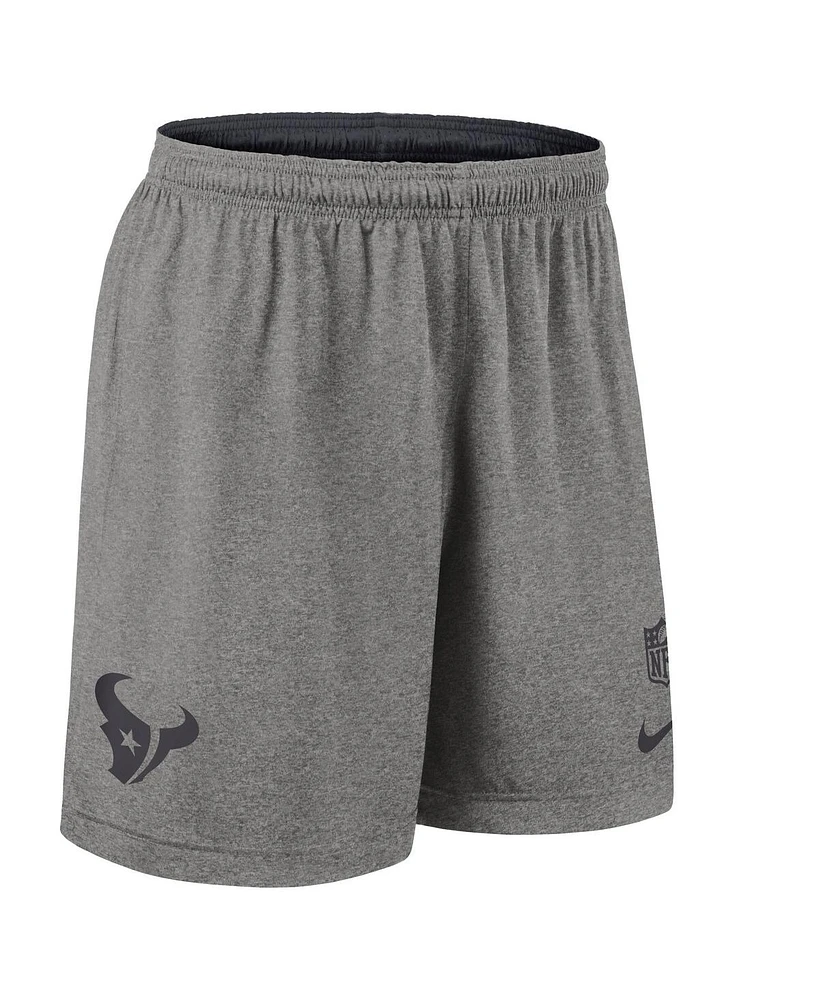 Nike Men's Navy Houston Texans Sideline Reversible Performance Shorts