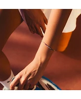 Spero London Rainbow Colourful Sterling Silver Tennis Bracelet