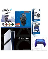 Sony Playstation 5 Pro Bundle with Extra Controller, Plantronics Headset, Gamer Kit, Dual Charge Dock and MightySkins Decal Voucher