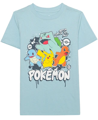 Pokemon Little & Big Boys Short Sleeve T-Shirt